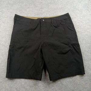ZeroXposur Shorts Mens 38 Black Nylon Stretch Hiking‎ Cargo Zip Pockets